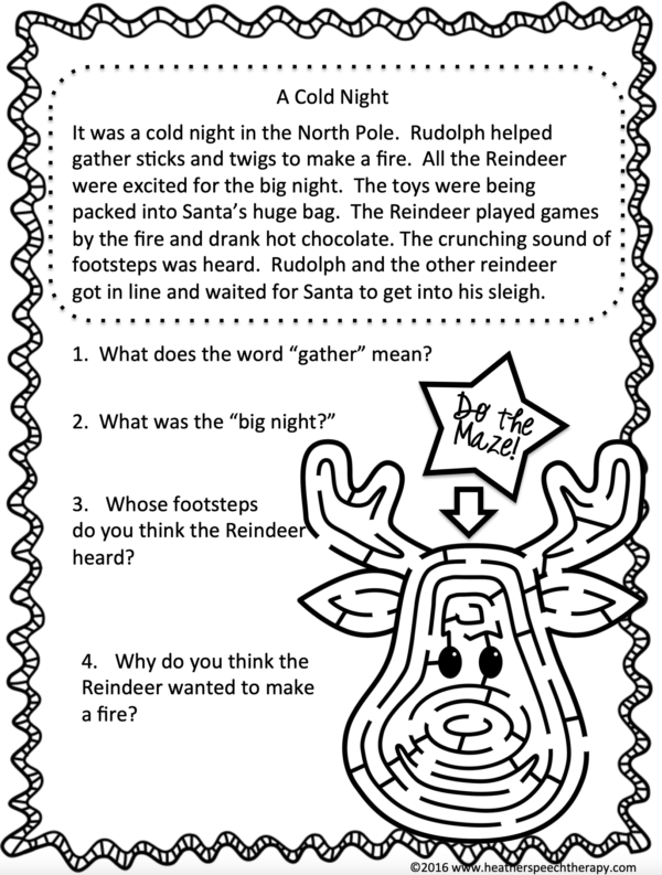 Christmas inference story